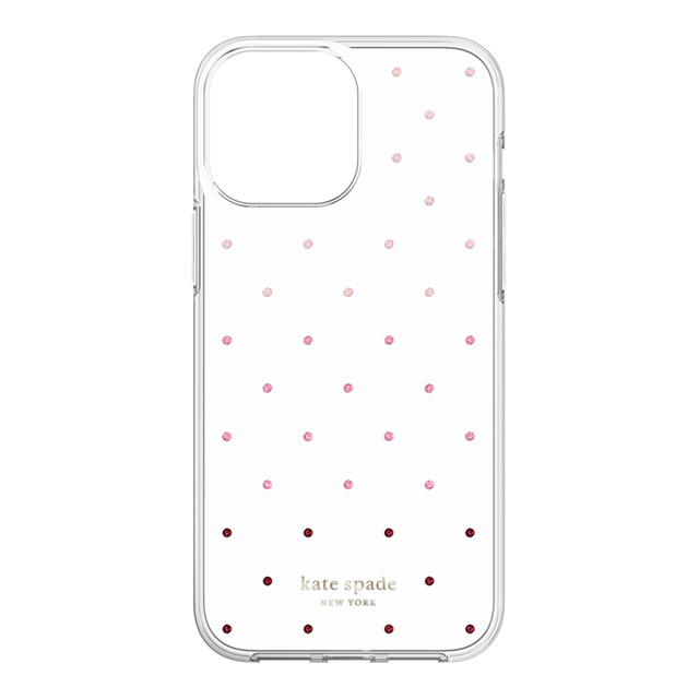 【iPhone13 Pro Max ケース】Protective Hardshell Case (Pin Dot Ombre/Pink/Clear)サブ画像