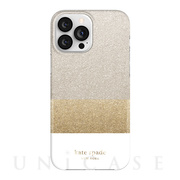 【iPhone13 Pro Max ケース】Protective Hardshell Case (Glitter Block White/Silver Glitter/Gold Glitter/White)