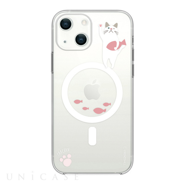 【iPhone13 mini ケース】Magsafe対応ケース ターチャン (ピンクさかな)