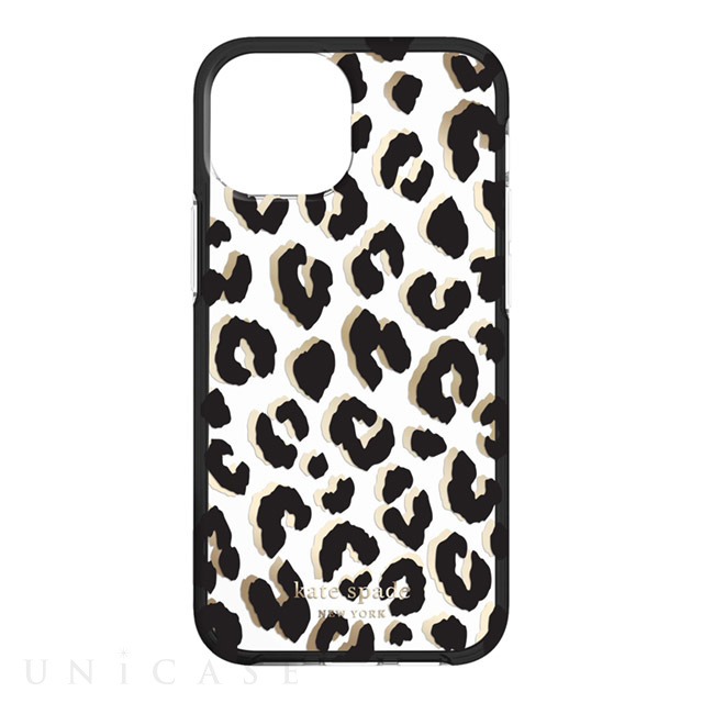 【iPhone13 mini ケース】Protective Hardshell Case (City Leopard Black/Gold Foil/Clear)