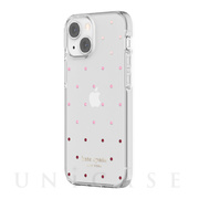 【iPhone13 mini ケース】Protective Hardshell Case (Pin Dot Ombre/Pink/Clear)
