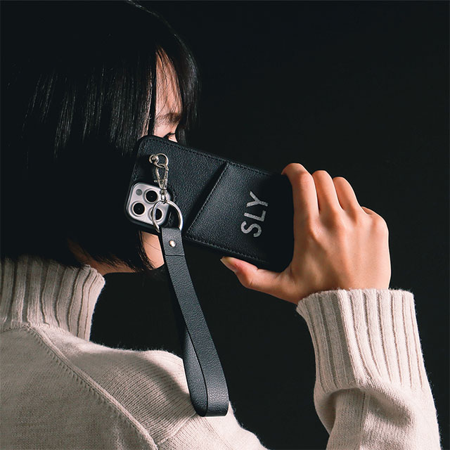 【iPhone13 mini ケース】SLY Die cutting_Case face (black)サブ画像