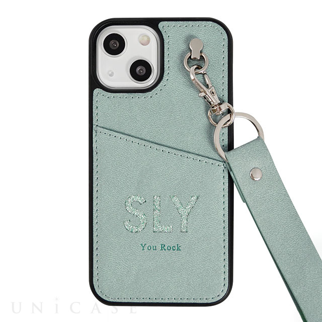 【iPhone13 mini ケース】SLY Die cutting_Case face (blue)