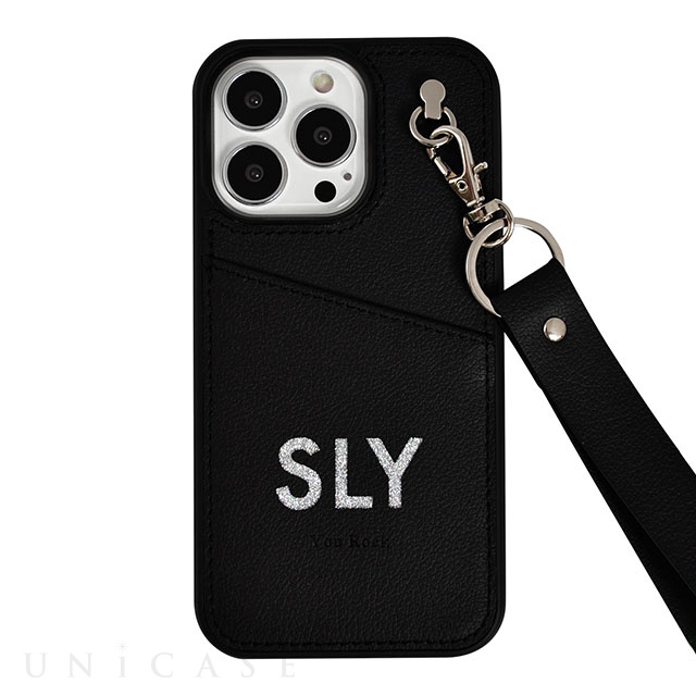 【iPhone13/13 Pro ケース】SLY Die cutting_Case face (black)