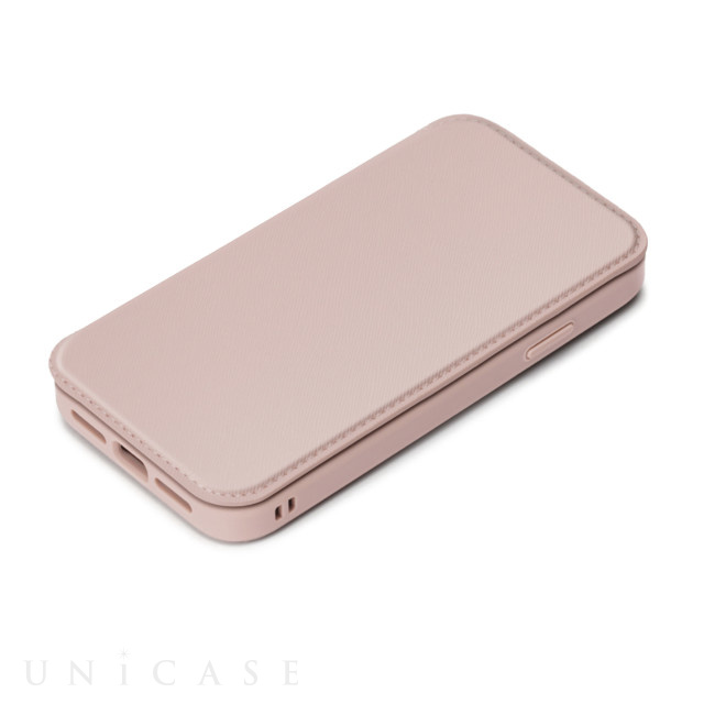 【iPhone13 Pro ケース】ガラスフリップケース (ピンク)