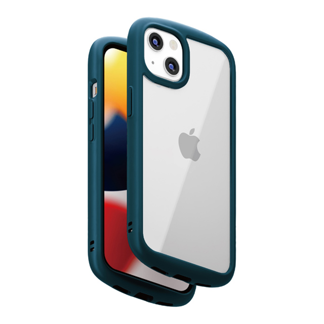 【iPhone13 mini ケース】ガラスタフケース ラウンドタイプ (ネイビー)サブ画像