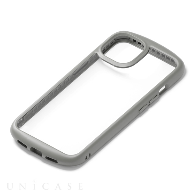 【iPhone13 mini ケース】ガラスタフケース ラウンドタイプ (グレー)