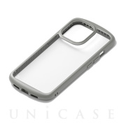 【iPhone13 Pro ケース】ガラスタフケース ラウンドタイプ (グレー)