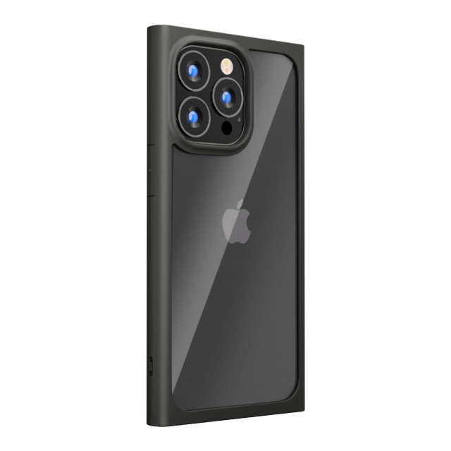 【iPhone13 Pro ケース】ガラスタフケース スクエアタイプ (ブラック)サブ画像