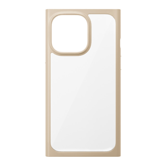 【iPhone13 Pro ケース】ガラスタフケース スクエアタイプ (ベージュ)サブ画像