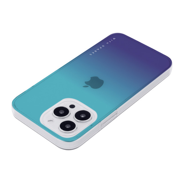 【iPhone13 Pro ケース】ソフトクリアケース グラデーション (エメラルドブルー)サブ画像