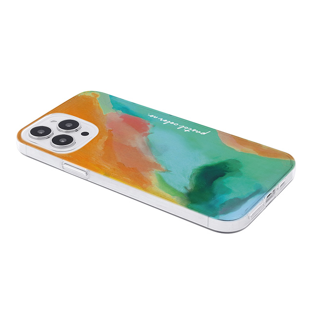 【iPhone13 Pro Max ケース】ソフトクリアケース (Pastel color OrangeGreen)サブ画像