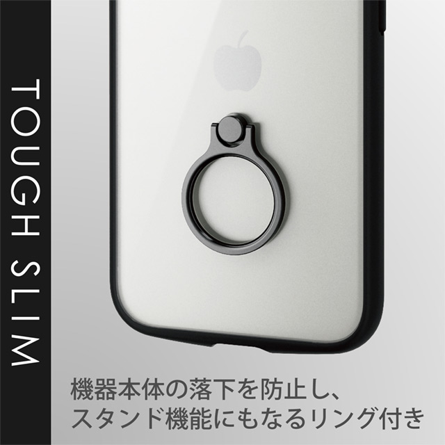 【iPhone13 ケース】ハイブリッドケース/TOUGH SLIM LITE/フレームカラー/リング付き  (ブラック)サブ画像