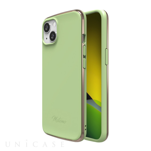 【iPhone13 ケース】INO LINE INFINITY CASE (Chrome Gold Moss Green)