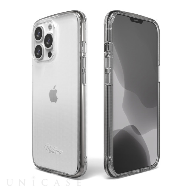 【iPhone13 Pro ケース】INO LINE INFINITY CLEAR CASE (Chrome　Silver)