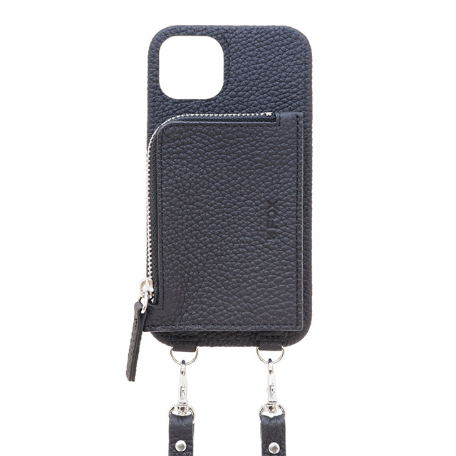 【iPhone13 ケース】Pocket Wrap Case with Neck Strap (Black)サブ画像