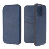 【iPhone13 Pro ケース】Folio Case Aging Leather (Navy)