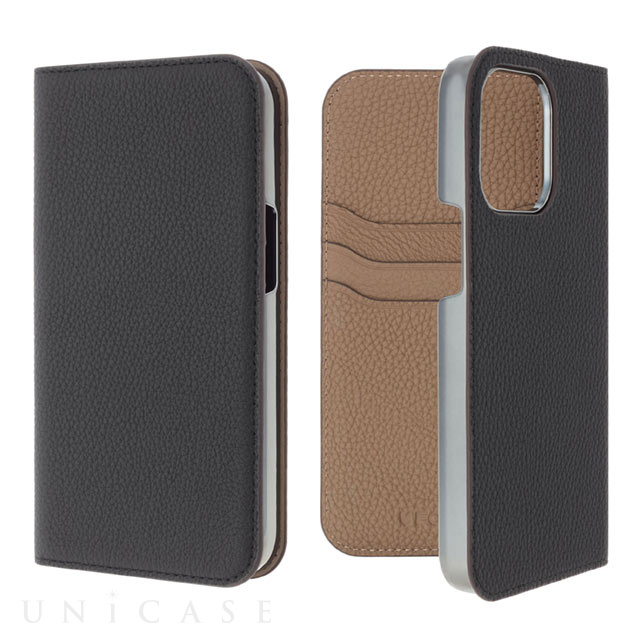 【iPhone13 Pro Max ケース】Folio Case 2-Tone (Black/Taupe)