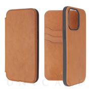 【iPhone13 Pro Max ケース】Folio Case Aging Leather (Brown)