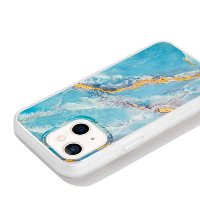 【iPhone13/12 ケース】Ice Blue Marble Antimicrobial Caseサブ画像