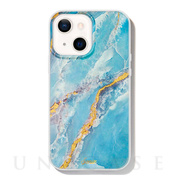 【iPhone13/12 ケース】Ice Blue Marble Antimicrobial Case