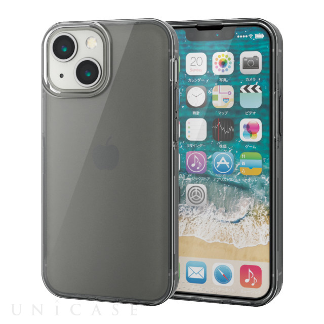 iPhone13 mini ケース】ハードケース 360度保護 (ブラック) ELECOM