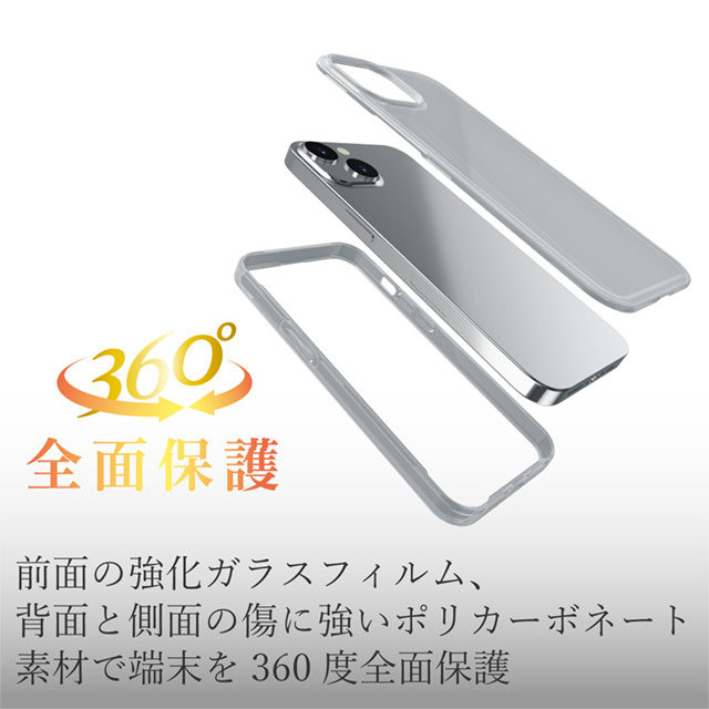 【iPhone13 ケース】ハードケース 360度保護 (マットクリア)サブ画像
