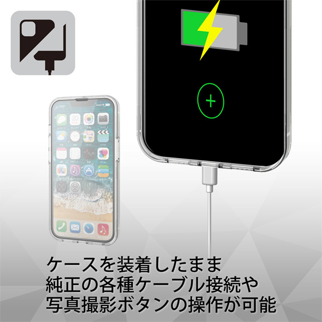 【iPhone13 Pro ケース】ハードケース 360度保護 (クリア)サブ画像