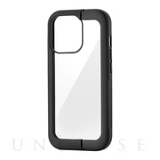 【iPhone13 Pro ケース】ハイブリッドケース スタンド機能付き (ブラック)