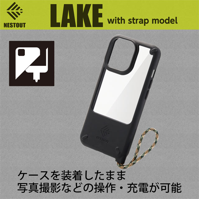【iPhone13 Pro ケース】ハイブリッドケース NESTOUT Lake (ブラック)サブ画像