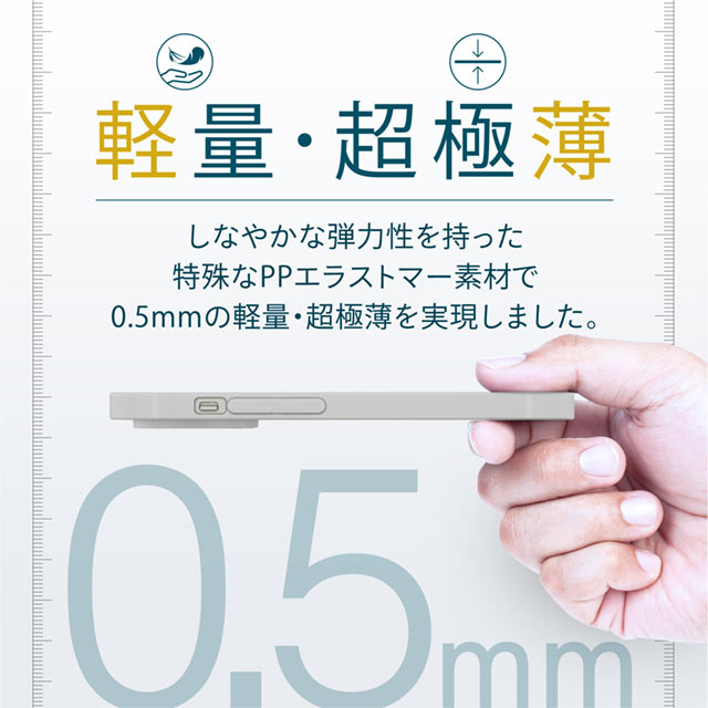 【iPhone13 Pro ケース】ソフトケース/ 極薄/0.5mm (マットクリア)サブ画像