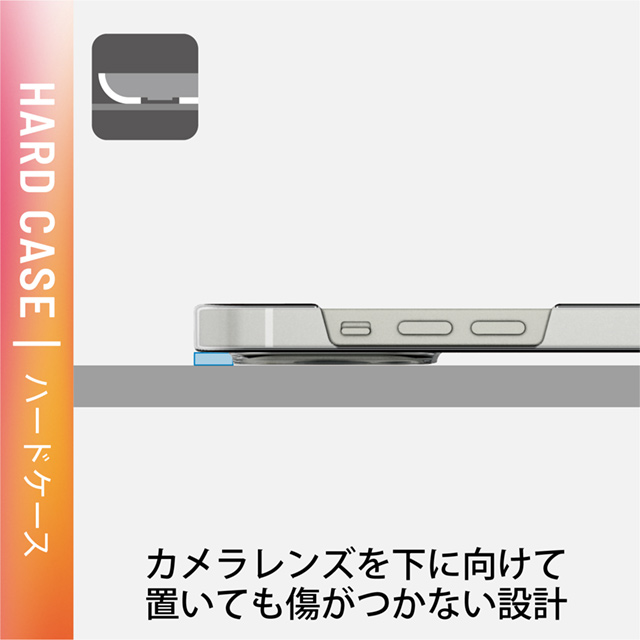 【iPhone13 Pro ケース】ハードケース/ストラップホール付き (クリア)サブ画像