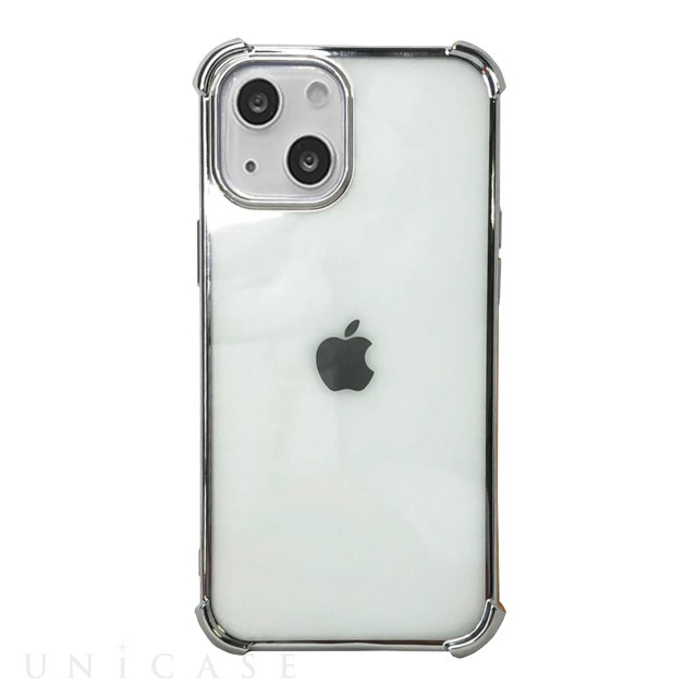 【iPhone13 ケース】Glitter shockproof soft case (silver)
