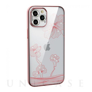 【iPhone13 Pro ケース】Crystal Flora  Series case (gold)