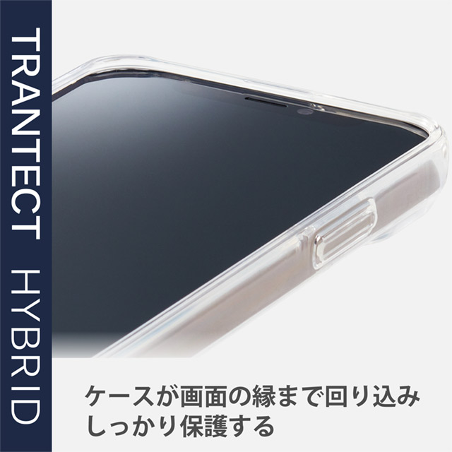【iPhone13 mini ケース】ハイブリッドケース/Appleテクスチャ (黒ネコ)goods_nameサブ画像