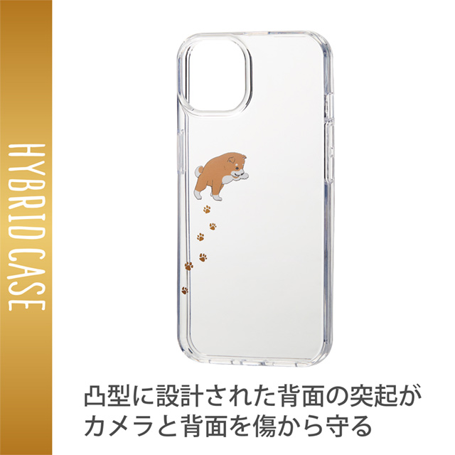 【iPhone13 ケース】ハイブリッドケース/Appleテクスチャ (シバイヌ)サブ画像