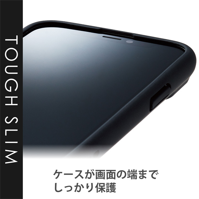 【iPhone13 mini ケース】ハイブリッドケース/TOUGH SLIM LITE/フィンガーベルト付き (ブラック)サブ画像
