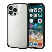 【iPhone13 Pro Max ケース】ハイブリッドケース/TOUGH SLIM LITE/フレームカラー/背面ガラス (ブラック)