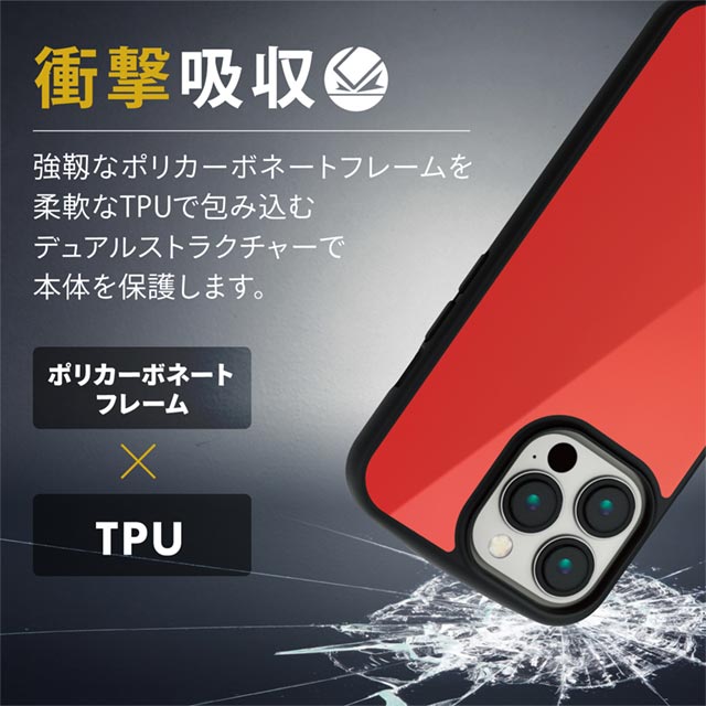 【iPhone13 Pro ケース】ハイブリッドケース/TOUGH SLIM LITE/MAGKEEP (レッド)サブ画像