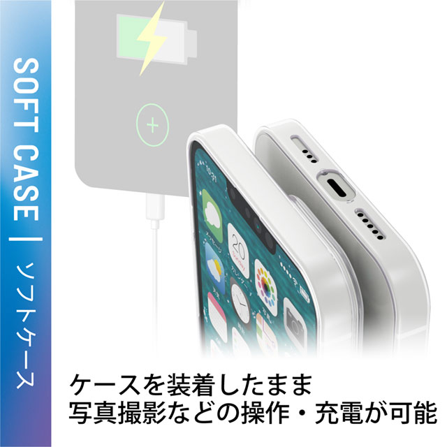 【iPhone13 Pro ケース】ソフトケース/薄型 (クリア)サブ画像