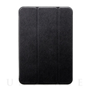 【iPad mini(8.3inch)(第6世代) ケース】背面クリアフラップケース 「Clear Note」 (ブラック)