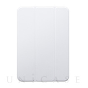 【iPad mini(8.3inch)(第6世代) ケース】背面クリアフラップケース 「Clear Note」 (ホワイト)
