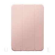 【iPad mini(8.3inch)(第6世代) ケース】背面クリアフラップケース 「Clear Note」 (ピンク)