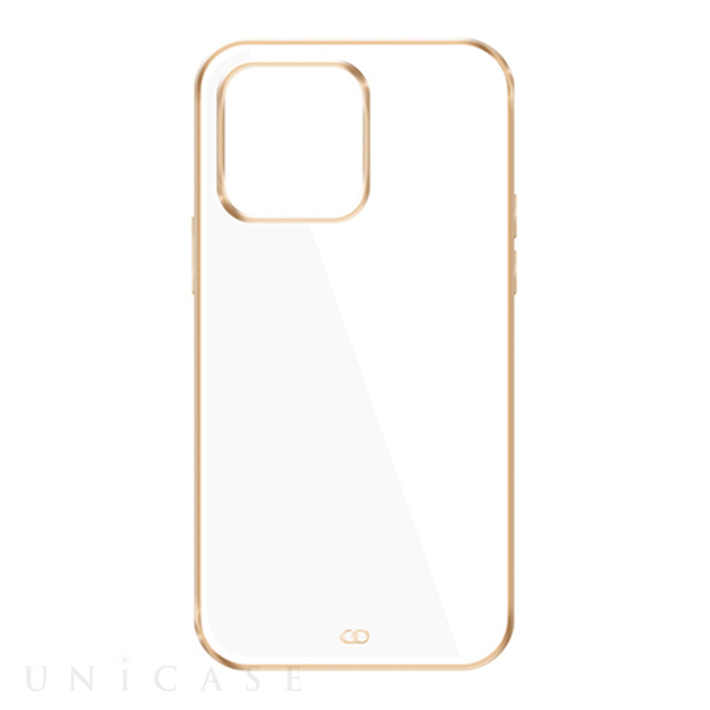 【iPhone13 Pro ケース】LUXURY CLEAR CASE (White Gold)