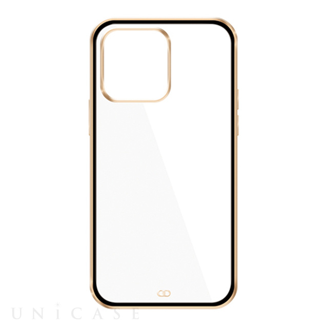 【iPhone13 Pro ケース】LUXURY CLEAR CASE (Black Gold)