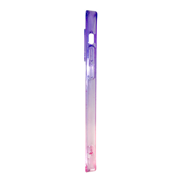 【iPhone13 mini ケース】HYBRID GLASS CLEAR CASE (salmon pink-lavender)サブ画像