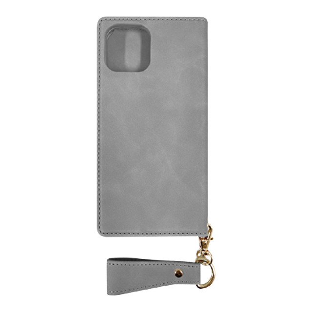 【iPhone13 ケース】DIARY LEATHER CASE (Khaki Gray)サブ画像