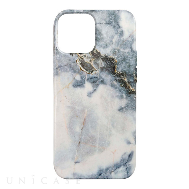 【iPhone13 ケース】Eco-Friendly Printed Protection (blue Quartz Marble)