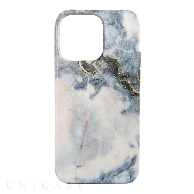 【iPhone13 Pro ケース】Eco-Friendly Printed Protection (blue Quartz Marble)