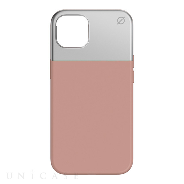 【iPhone13 ケース】Split Silicone (Silver/Pink Clay)